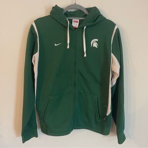 Nike Michigan State Hoodie Zip-Up Size L (12/14)